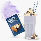 Blueberry Pie Keto Chow shake and package